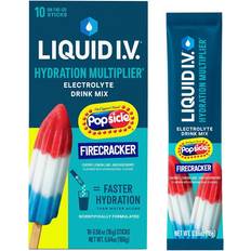 Nutritional Drinks Liquid I.V. Multiplier Electrolyte Drink Mix Popsicle Firecracker The Go Packets