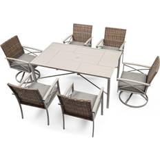 YitaHome 7 pcs Patio Dining Set