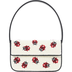 Staud Tommy Ladybug Beaded Bag - White