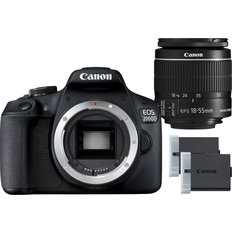 DSLR-Kameras Canon EOS 2000D + 18-55 IS II Lens + LP-E10 Battery