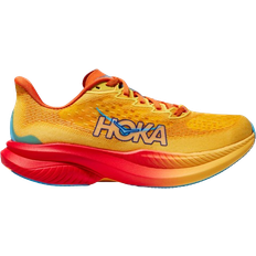 Men - Yellow Sport Shoes Hoka Mach 6 M - Poppy/Squash