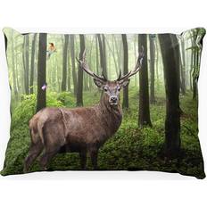 Indusia Design Deer Nature Putetrekk Grønn (100x70cm)