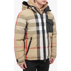 Burberry M - Men Jackets Burberry Rutland reversible down jacket beige