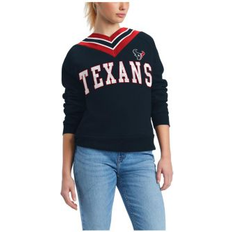 Tommy Hilfiger Women Sweaters Tommy Hilfiger Women's Navy Houston Texans Heidi V-Neck Pullover Sweatshirt