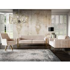 Sofas Fun-Möbel Valerie Beige Sofa 228cm 3Stk.