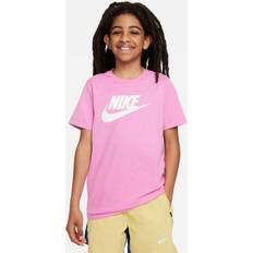 Tops Nike Boys' Sportswear Cotton T-Shirt, Medium, Playful Pink