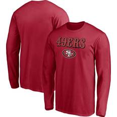 Fanatics Scarlet San Francisco 49ers Team Logo Lockup Long Sleeve Men's T-Shirt