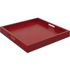 Red Serving Trays Burke red in Serving Tray