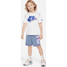 Other Sets Nike Sportswear Reimagine Little Kids' French Terry Shorts Set in Blue, 86M034-U9E