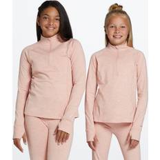 XS Knitted Sweaters Children's Clothing DSG Girls' Cold Weather 1/4 Zip Pullover, Medium, Mineral Clay