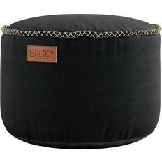 Black - Footrest Pouffes SACKit Canvas Black Pouffe 13.8"