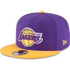 Los Angeles Lakers Caps New Era Men's Purple/Gold Los Angeles Lakers Two-Tone 9FIFTY Adjustable Hat