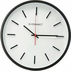 Q-CONNECT KF16951 White/Black Veggklokke 34.4cm