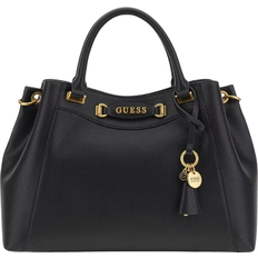 Guess Emera Logo Charm Handbag - Black