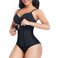 Fitness & Gym - Women Shapewear & Under Garments Lover-Beauty Women's Latex Waist Cincher Corset - Black