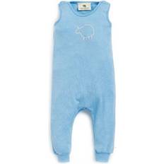 68/74 Jumpsuits Nostebarn Kick Pants in Wool with Silk without Feet - Dus Blue