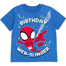 Tops Marvel Spidey and His Amazing Friends Spider-Man Birthday Little Boys T-Shirt Blue Spiderman