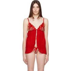 Red Negligées Fleur Du Mal Lily Babydoll Minidress