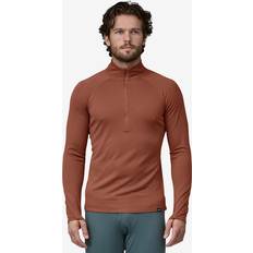 Patagonia Base Layer Tops Patagonia Capilene Midweight Zip-Neck Top Men's Burl Red