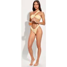 Women - Yellow Bikini Bottoms Dippin' Daisy's Women's Palma Bottom Golden ditsy Medium