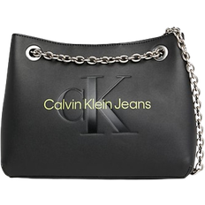 Calvin Klein Convertible Shoulder Bag - Black/Dark Juniper