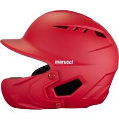 Marucci Baseball Helmets Marucci Duravent Junior Batting Helmet with Jaw Guard Red