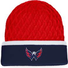 Beanies Fanatics Men's Red/Navy Washington Capitals Iconic Striped Cuffed Knit Hat