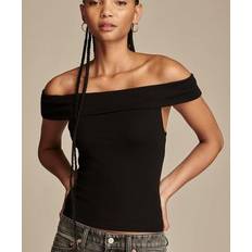 XXL Blouses Lucky Brand Women's One-Shoulder Tank Jet Black