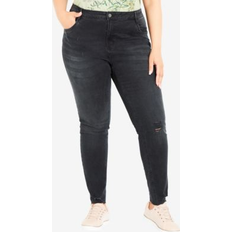 Avenue Women Jeans Avenue PANT HW RIPPED SKINNY Black