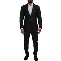 Svarte Dresser DSquared2 Cotton Single Breasted Piece MIAMI Men's Suit