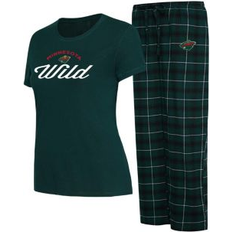 Cotton Pajamas Concepts Sport Women's Green/Black Minnesota Wild Arctic T-Shirt & Pajama Pants Sleep Set