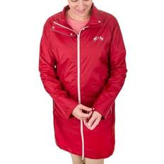 Red - Women Rain Jackets & Rain Coats Equine Couture Ladies Downpour Rain Jacket Red 2X-Large