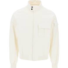 Ferragamo Men Outerwear Ferragamo Linen Coated Blouson