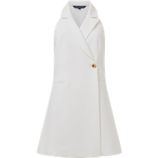 French Connection Whisper Halter Blazer Mini Dress - Summer White