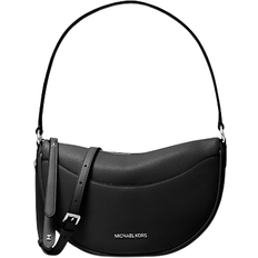 Michael Kors Dover Medium Leather Crossbody Bag - Black