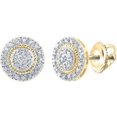 Gold Earrings Diamond Deal Cluster Earrings - Gold/Diamonds