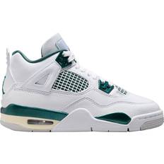 Nike Sport Shoes Children's Shoes Nike Air Jordan 4 Retro GS - White/White/Neutral Grey/Oxidized Green