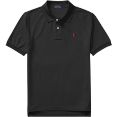 L Polo Shirts Children's Clothing Ralph Lauren Boy's The Iconic Mesh Polo Shirt - Black