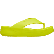 Dame - Gule Flip-Flops Crocs Getaway Platform Flip - Acidity