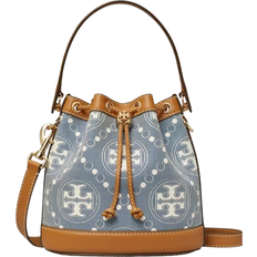 Tory Burch Women Bucket Bags Tory Burch T Monogram Denim Bucket Bag - Multi