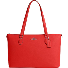 Coach Gallery Tote Bag - Silver/Miami Red