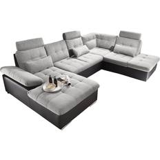 Möbel Mid you Living Black/Silver Sofa 324cm