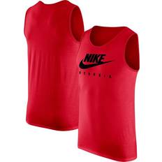 Nike Red Tank Tops Nike Men's Red Georgia Bulldogs Futura Performance Scoop Neck Tank Top Red