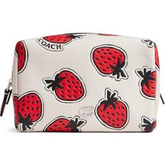 Coach Toiletry Bags & Cosmetic Bags Coach Essential Cosmetic With Strawberry Print Silver/chalk Multi One Size