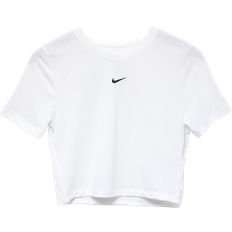 Nike Women T-shirts & Tank Tops Nike Sportswear Essential Women's Slim Cropped T-shirt - White/Black