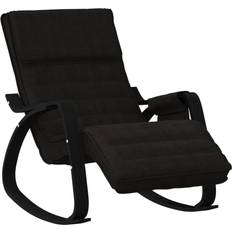 Svarte Gyngestoler vidaXL Lounge Rocking Chair