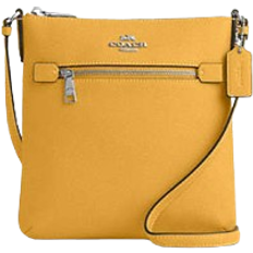 Coach Mini Rowan File Bag - Crossgrain Leather/Silver/Honeycomb