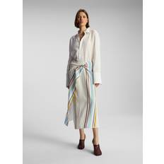 Midi Skirts - White A.L.C. Clara Striped Midi SkirtA.L.C