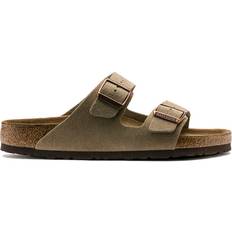 Unisex Pantoffeln & Hausschuhe Birkenstock Arizona Soft Footbed Suede Leather - Taupe
