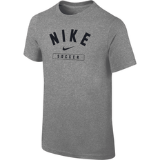 Nike Big Kid's Swoosh Soccer T-shirt - Dark Grey Heather